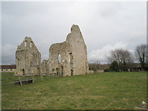 SU9007 : The ruined priory in winter by Basher Eyre