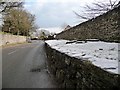 Snow-covered bank, Moor Road, Leyburn