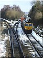 Freight train approaching Water Orton