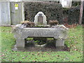 Horse trough at Keepers Corner crossroads near Smallfield, Horley