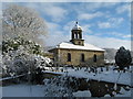 All Saints Church, Brandsby, in the snow