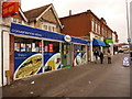 Poole: shops facing Civic Centre