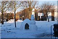 Snowman and igloo in Southway