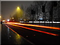 Car Light Trails on Sharsted Way