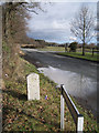 SX8473 : Modern parish boundary stone, Greycoat Lane by Robin Stott
