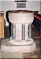 St John the Baptist, Lustleigh, Devon - Font