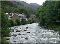 SH5948 : Beddgelert - The Afon Glaslyn by Hugh Chappell