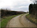 Farm road to River Park Farm