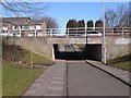 NZ2676 : Cycleway underpass under Northumbrian Road by Oliver Dixon