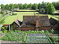 Bowling greens below Town Walls