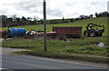 Farm machinery by the B1113