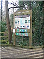 Information board at the eastern entry to The Dingle