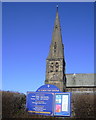 Notice Board, "St John The Divine" (C of E) East Beach, Lytham St. Annes, FY8 5EX