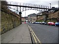 Looking down Borough Road towards the Tyne