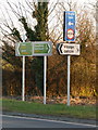 Sturminster Marshall: new signage on the A350