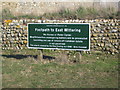 Cakeham Manor Estate - footpath sign