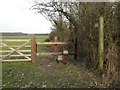 A stile, viewed from Middle Road