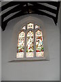 Stained glass window on the west wall at St Mary Magdalene & St Denys, Midhurst