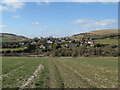 Pyecombe village from the western slope of Middle Brow