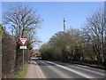 SP2053 : Mobile phone mast on Clifford Lane, Stratford-upon-Avon by David P Howard