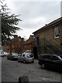 Cars opposite Midhurst Parish Church