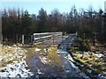 Footbridge over motorway