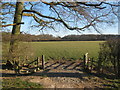 Gate on a permissive path near Harbourne Farm