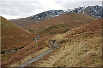 NY3529 : The Glenderamackin and Bannerdale Crags by Jim Barton