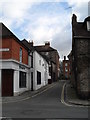 Looking from Church Hill into Sheep Lane