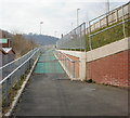 Pedestrian entrance to Risca and Pontymister railway station