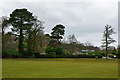 Temple Grove lodge from across the cricket field