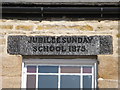 Date stone on the (former) Jubilee Sunday School, Limestone Brae