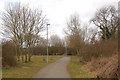 Daventry: path behind Tovey Drive playing field