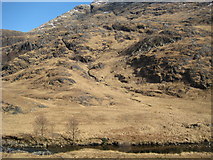 NM8898 : River Carnach and Western Slopes of Ben Aden by Tom