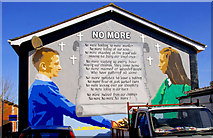 J3574 : Mural, east Belfast (2) by Albert Bridge