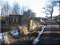 Road junction and railway bridge at Wester Lovat