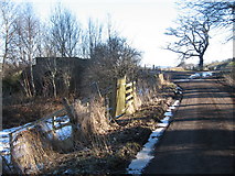 NH5445 : Road junction and railway bridge at Wester Lovat by Les Shaw