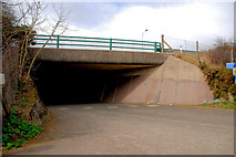 J3581 : Motorway underpass near Whitehouse by Albert Bridge
