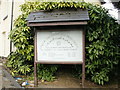 Coptic Church noticeboard, Risca