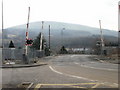 Level crossing on a hairpin bend, Risca