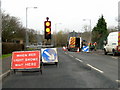 Traffic lights and roadworks - Street