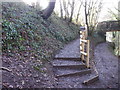 Steps up from canal, New Inn