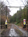 Forest track entrance to Gunoak Wood