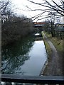 Freight train crosses Birmingham and Fazeley Canal