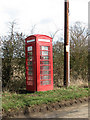 K6 telephone box in Scole Common Road