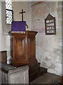 The pulpit at St Botolph, Hardham