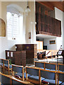 The church of St Andrew in Scole - pulpit and organ