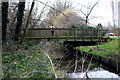 Beddington:  Footbridge over the River Wandle