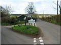 Road junction at Over Stowey