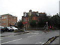 Road signs at the crossroads of Shelley Road and Crescent Road